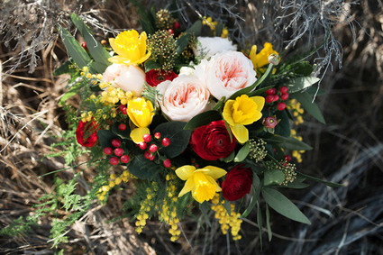 Colorful Vintage Wedding Florals