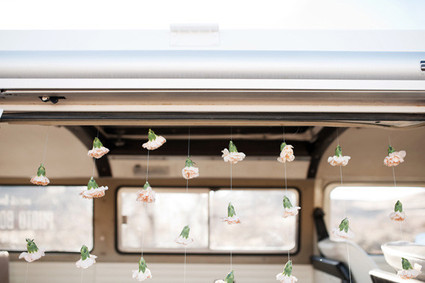 Flower curtain decor