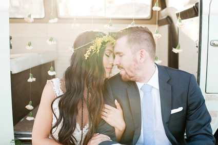 Volkswagen Bus Editorial Vintage Wedding Inspiration