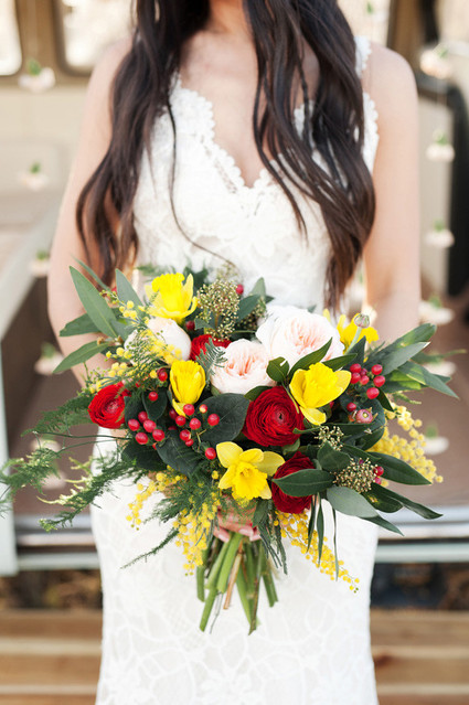 Colorful Vintage Wedding Bouquet