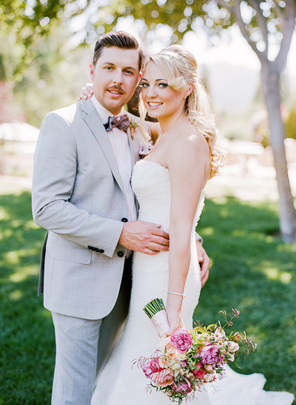 Romantic Outdoor Napa Wedding Portrait