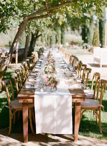Romantic Outdoor Napa Wedding Tablescape
