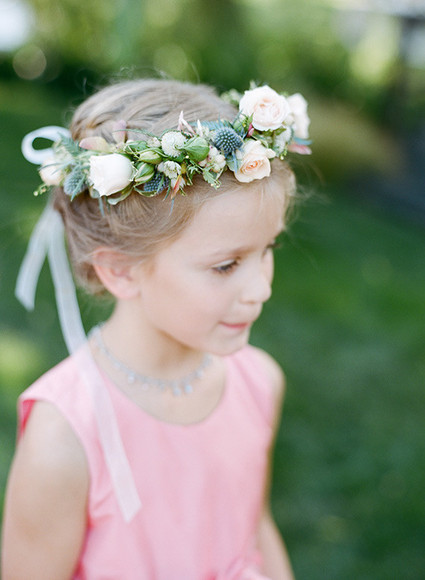 Flower girl with flower crown