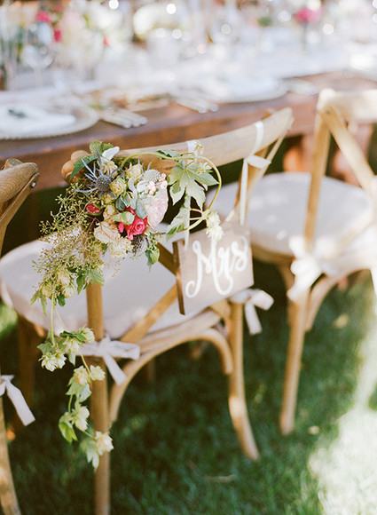 Romantic Outdoor Napa Wedding Decor