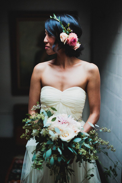 SmoggeeShoppe Wedding Bride with Flower Crown Inspiration