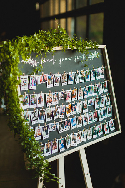 SmoggeeShoppe Wedding Polaroid Escort Cards Inspiration