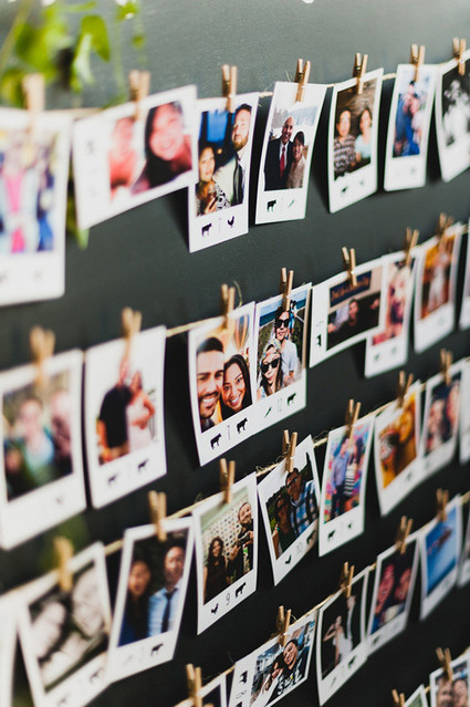 SmoggeeShoppe Wedding Polaroid Escort Cards Inspiration