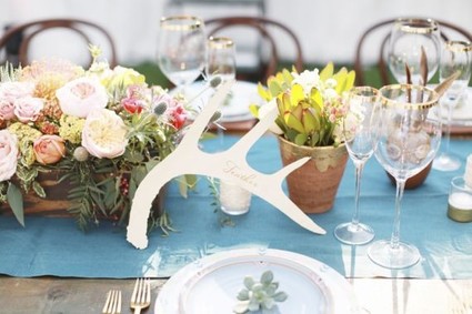 Modern Bohemian Southwestern Wedding Table Decor Inspiration