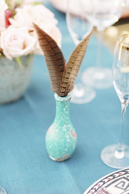 Modern Bohemian Southwestern Wedding Table Decor