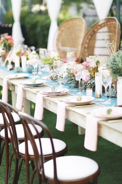 Modern Bohemian Southwestern Wedding Tablescape