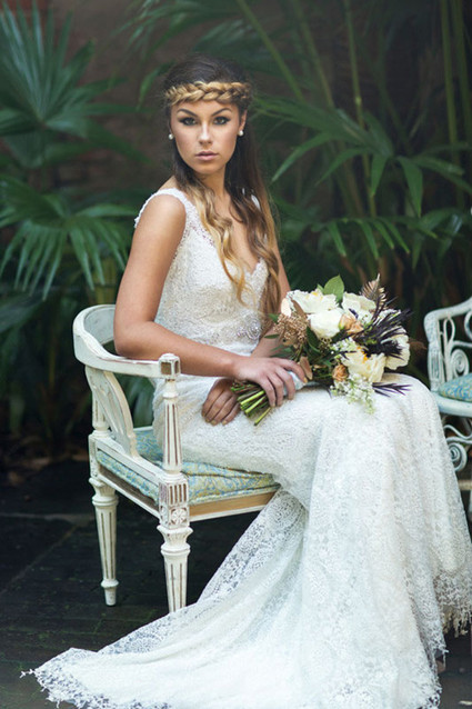 Modern bohemian bride