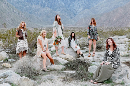Bridesmaids in the desert