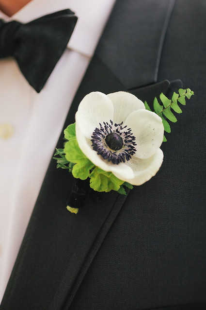 Peony boutonierre