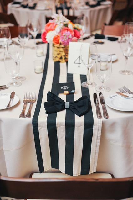 Kate Spade Inspired Wedding Place Setting