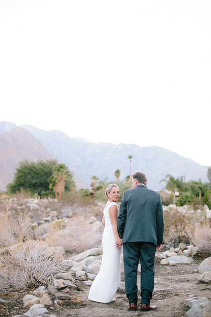 Intimate Desert Chic Palm Springs Wedding Inspiration