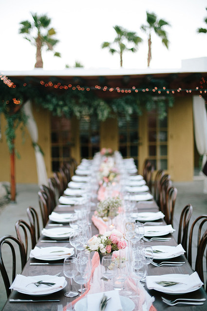 Intimate Desert Chic Palm Springs Wedding Inspiration