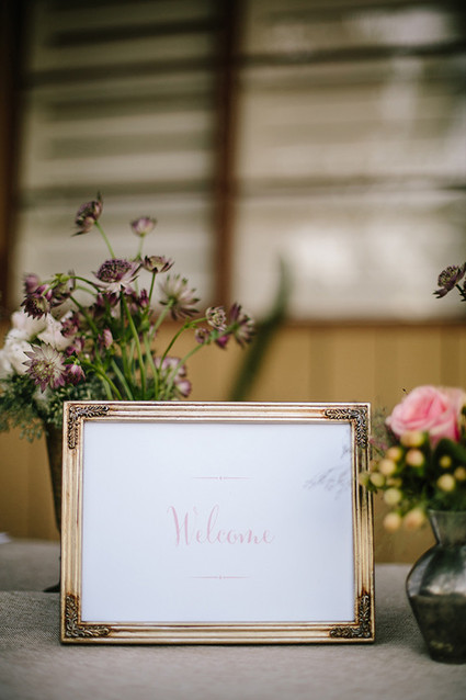 Intimate Desert Chic Palm Springs Wedding Signage
