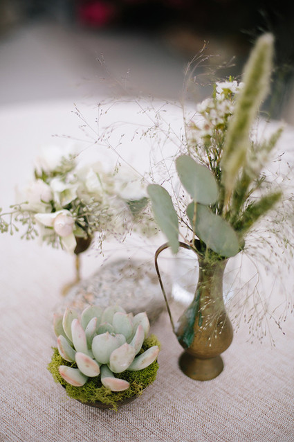 Intimate Desert Chic Palm Springs Wedding Flowers Inspiration