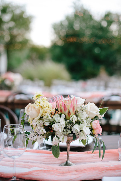 Intimate Desert Chic Palm Springs Wedding Florals Inspiration