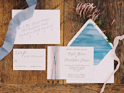 Romantic Mediterranean Wedding Invitations