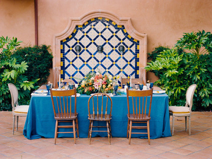 Romantic Mediterranean Wedding Tablescape