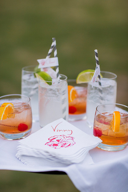 Napkins and Cocktails Inspiration
