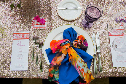 Parker Palm Springs Wedding Place Setting Inspiration