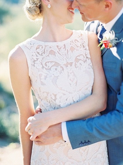 Copper & Coral Wedding Portrait