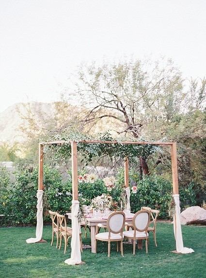 Copper & Coral Wedding Decor
