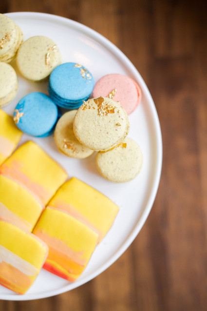 bright dessert plate