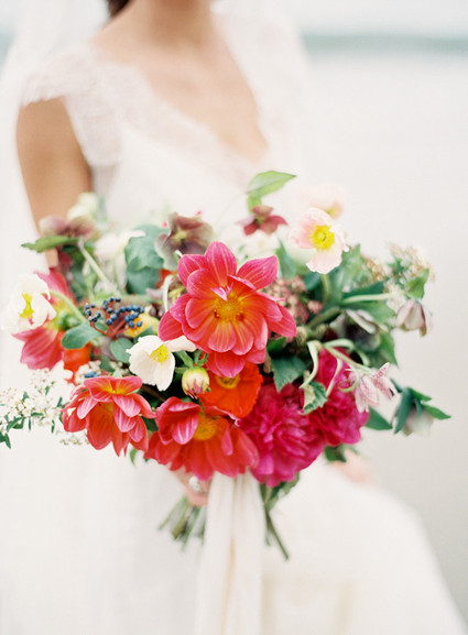 Pink peony bouquet