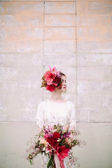 Berry and marsala bouquet