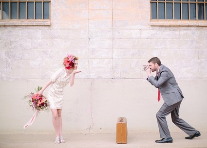 Industrial berry & marsala wedding inspiration