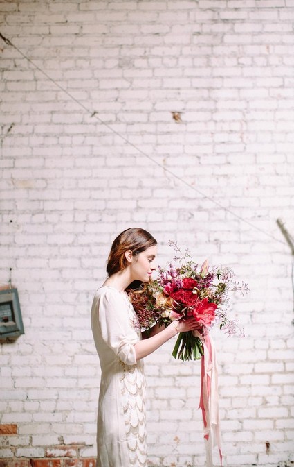 Berry and marsala bouquet