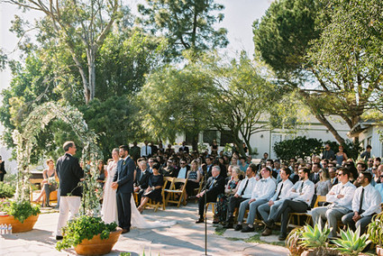 Outdoor California wedding ceremony
