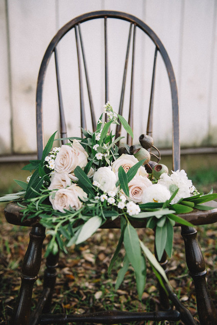 Blush garden rose bouquet