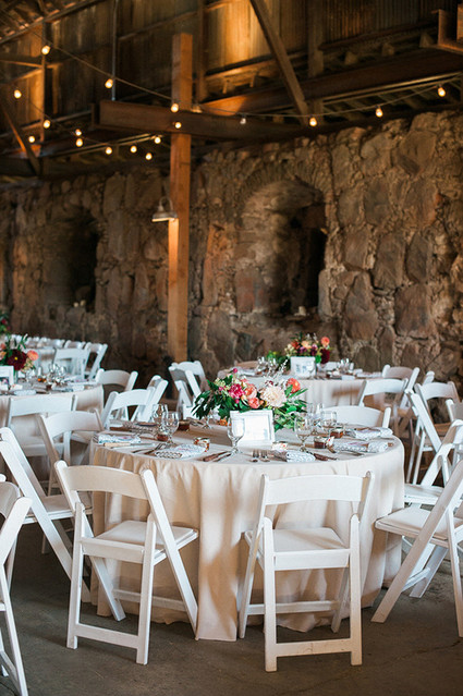 Rustic barn white tablescape