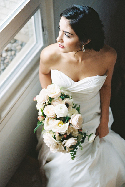 Indoor bride portrait