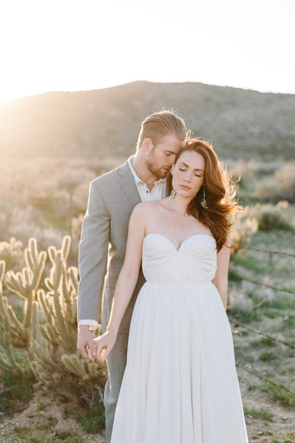 Sunset desert portrait