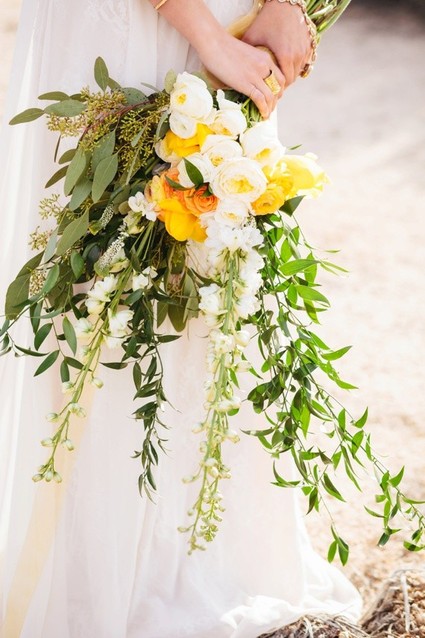 Yellow and green bouquet