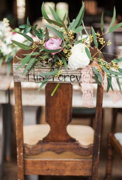 Chair floral decor