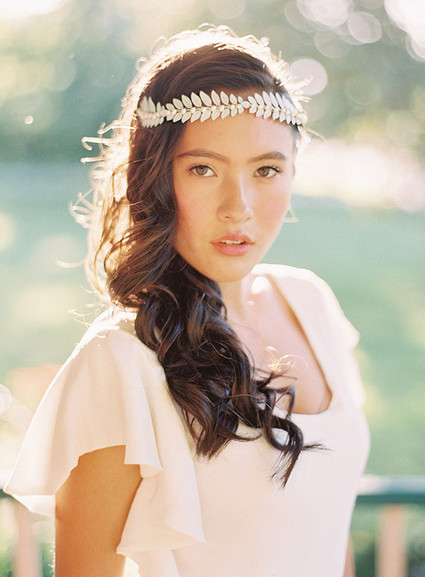 Bohemian bride headpiece