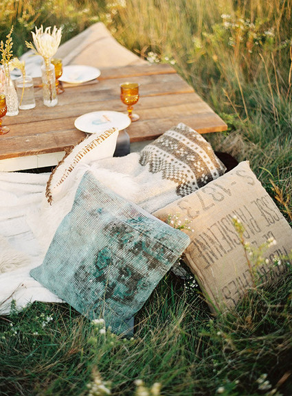 Bohemian throw pillows