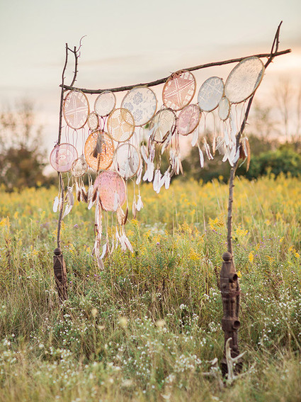 Dreamcatcher vintage lace backdrop Inspiration