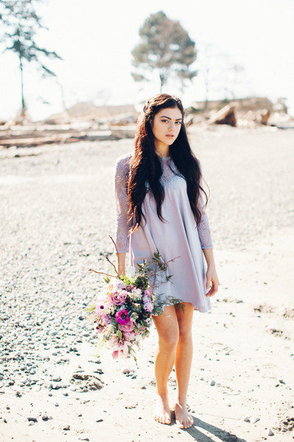Purple bridesmaid dress