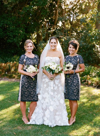 Garden bridesmaids photo