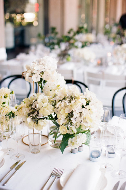 White centerpiece