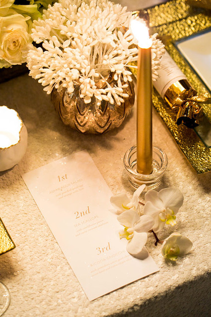 Gold candlesticks