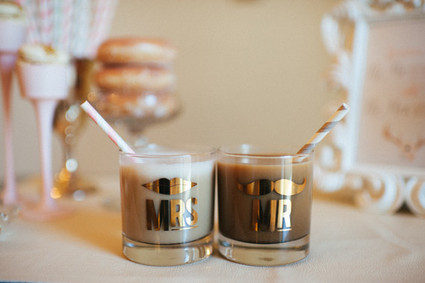 Mr. And Mrs. cocktail glasses Inspiration