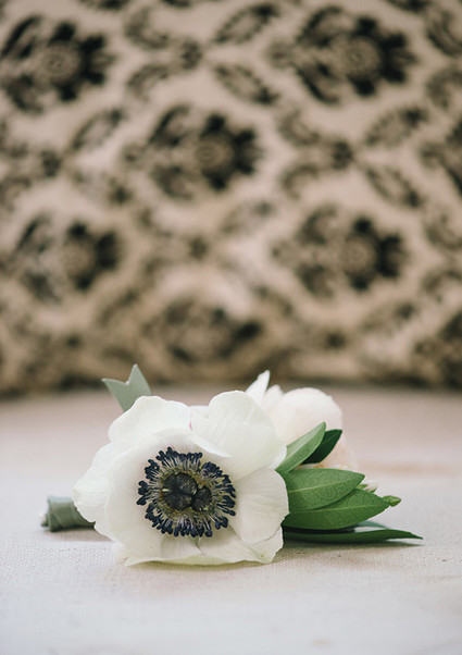 Anemone boutonniere Inspiration